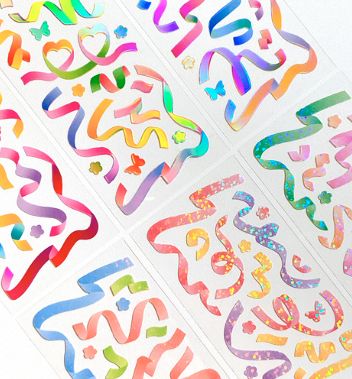 Removable Gradient Confetti Seal Sticker