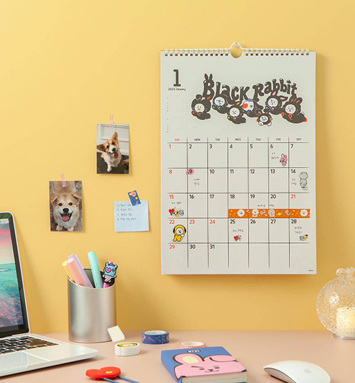 BT21 2023 Wall Calendar