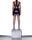 Model wears SIZE SMALL SLIQUE PU Contour Mini in Aubergine by TheKLabel