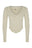 basiK• V-Neck Corset Top in Oatmeal