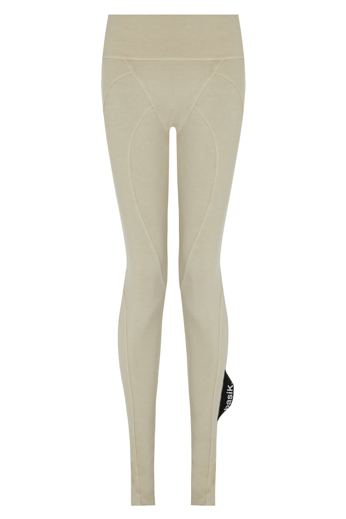 basiK• Multi-Panelled Leggings in Oatmeal