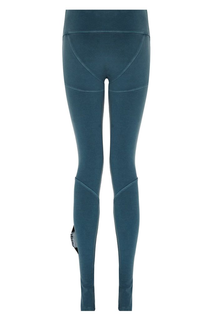 basiK• Multi-Panelled Leggings in Petrol