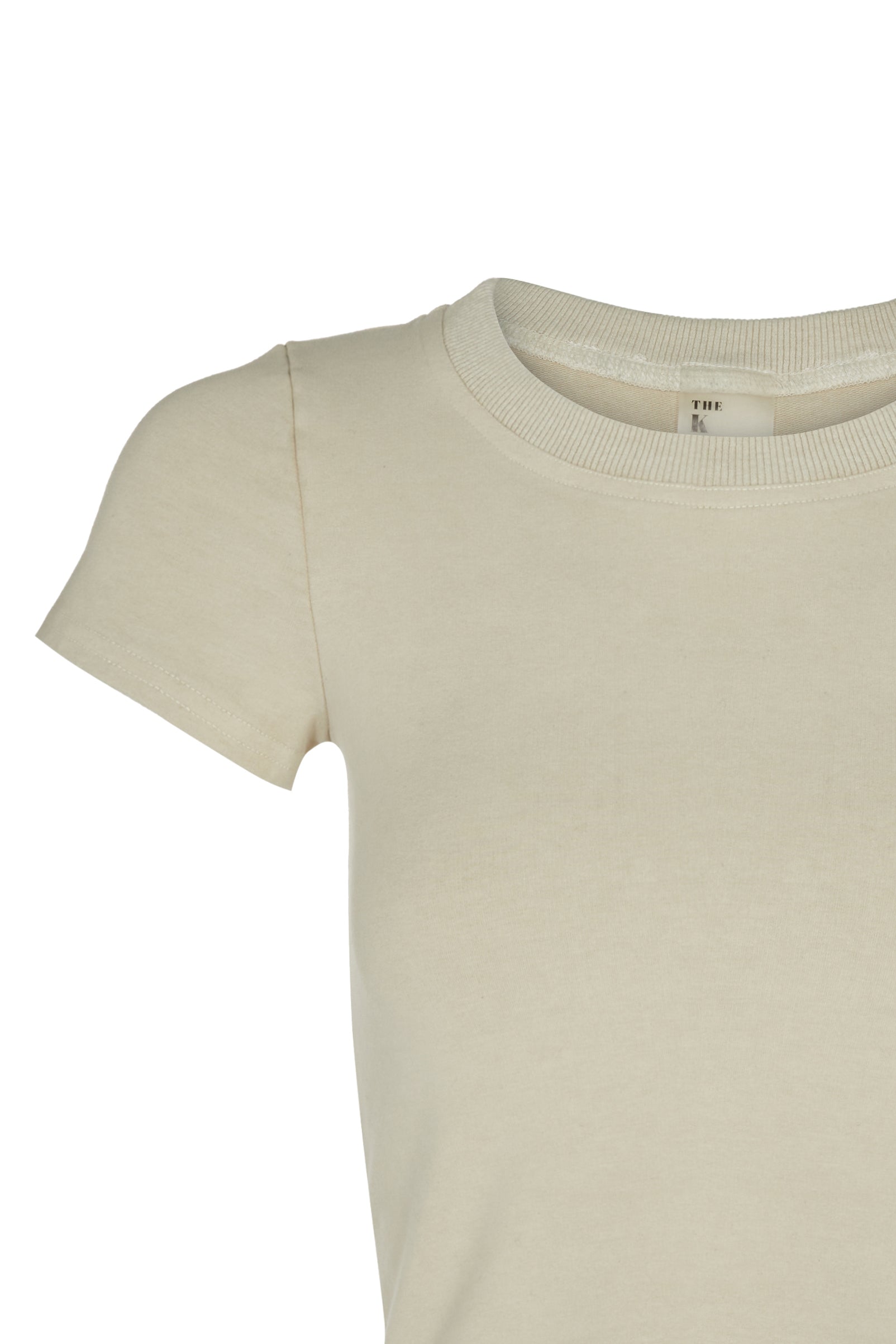 basiK• Corset Fitted T-Shirt in Oatmeal