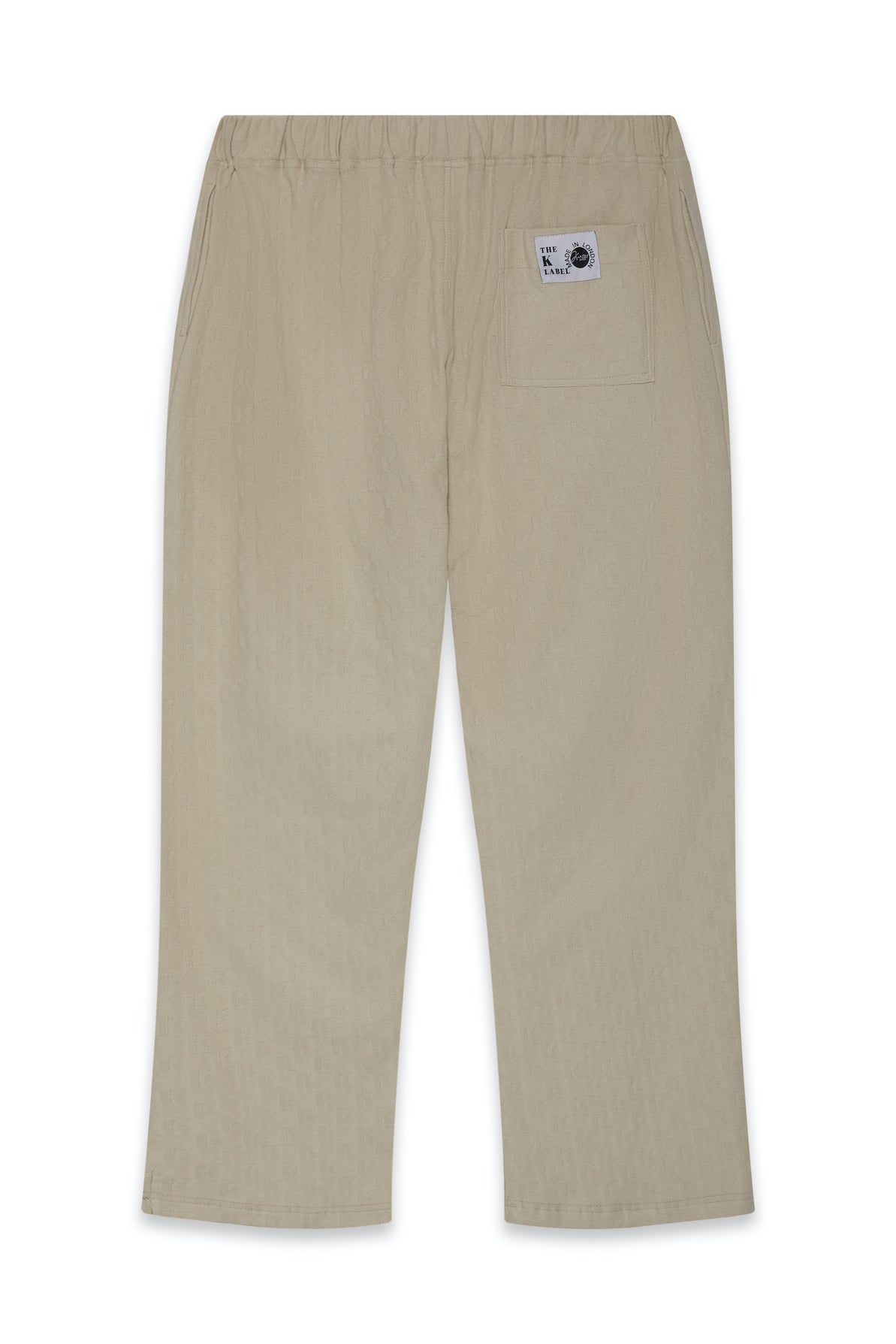 KOTTONS Stamped Wide-Leg Joggers in Oatmeal