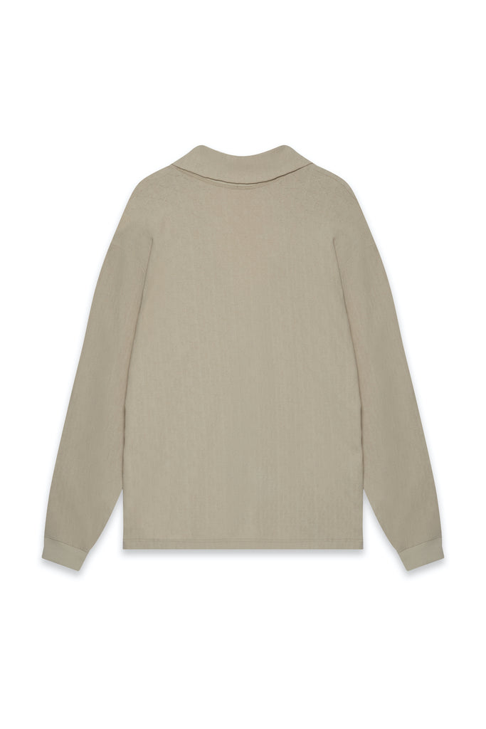 KOTTONS Stamped Plunge Sweatshirt in Oatmeal