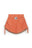 KOTTONS Stamped Ruched Shorts in Nectarine