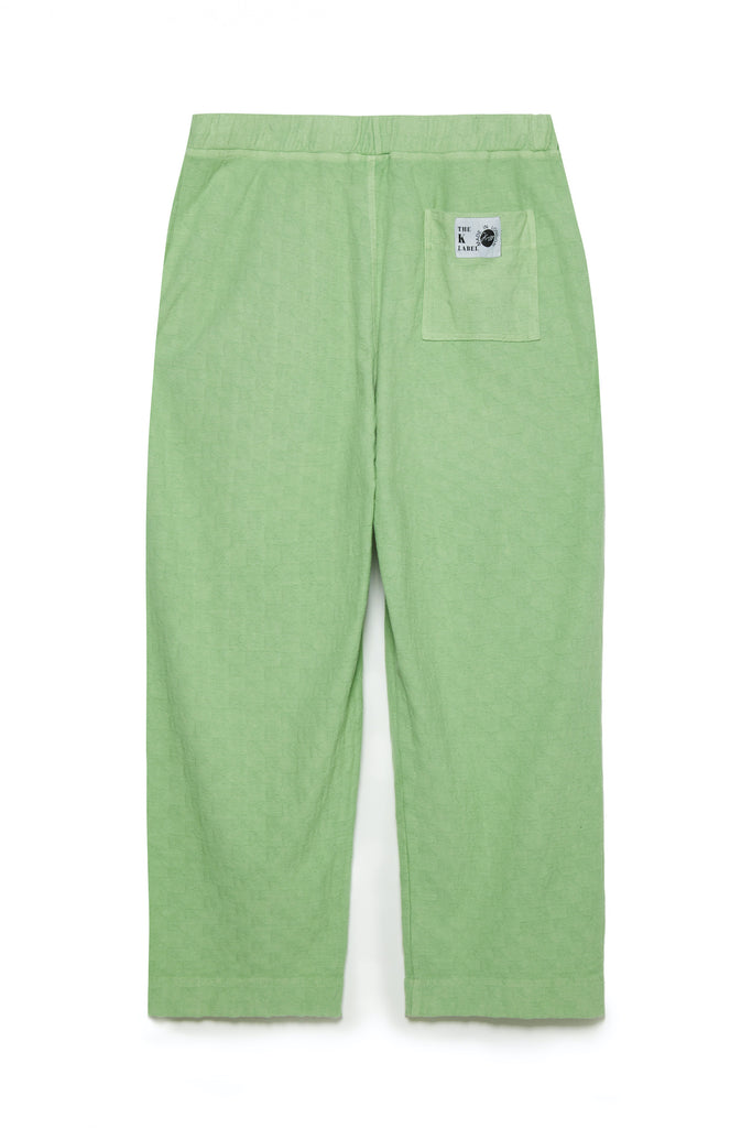 KOTTONS Stamped Wide-Leg Joggers in Matcha Green