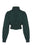 MULLAH Cropped Rib Bomber Sweater in Scarab Green