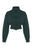 MULLAH Cropped Rib Bomber Sweater in Scarab Green