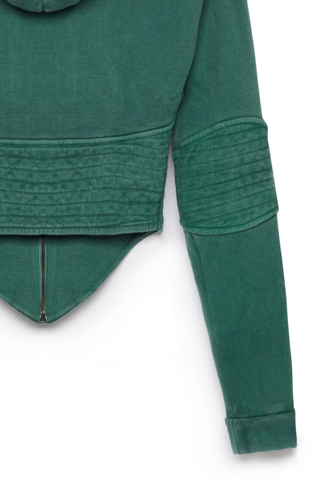 TONIK Corset Hoodie in Eden Green