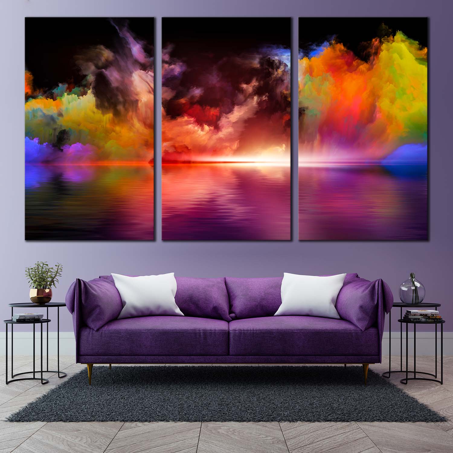 Abstract Clouds Canvas Print Colorful Ocean Sky Canvas Artwork Modern Abstract Living Room 3 Piece Canvas Wall Art Ddc017cd 5e35 4ed3 Ac41 1993bceb76ae ?v=1570278258