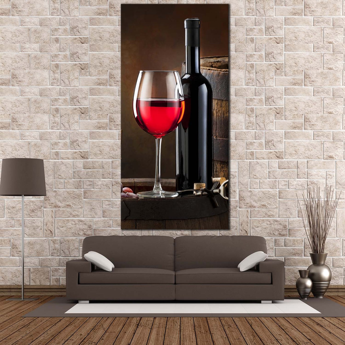 Wine Barrel Canvas Print Brown Wine Barrel 1 Piece Canvas Wall Art 720x@2x ?v=1569391176