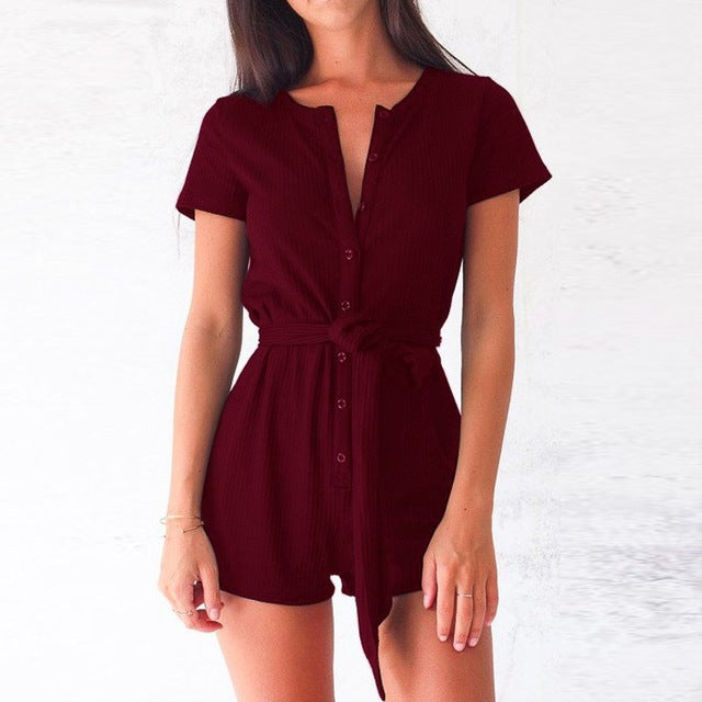 buttoned playsuit