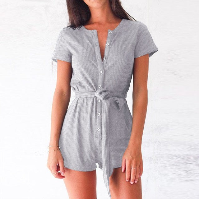 buttoned playsuit