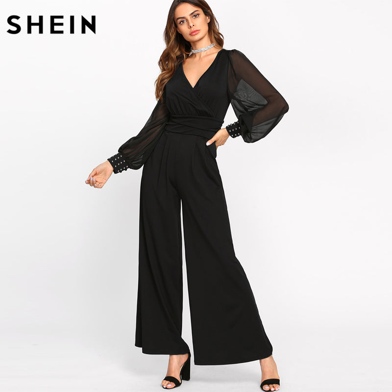 shein black jumpsuit