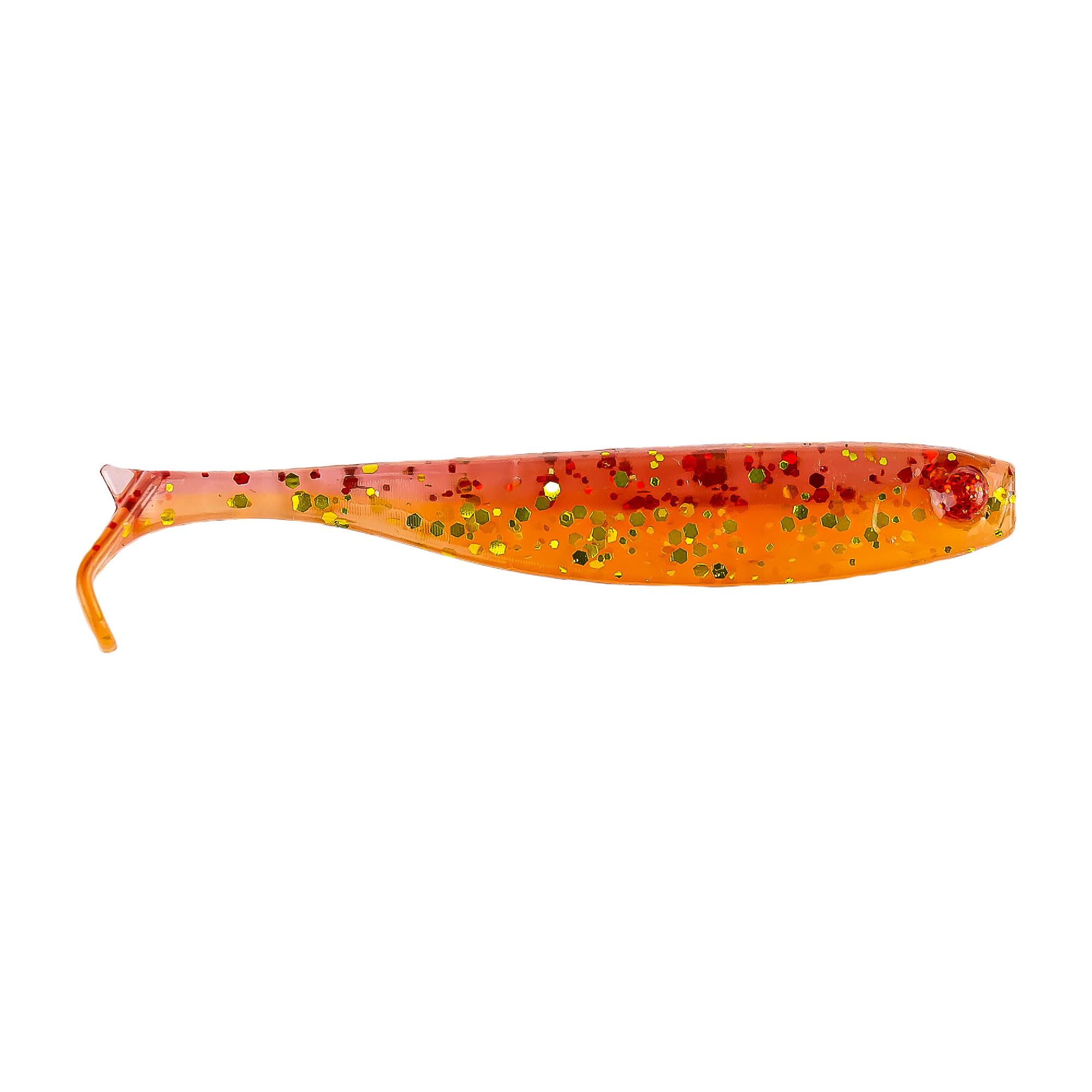 Soft Plastic Shad - Orange - Mel Handmade Lures