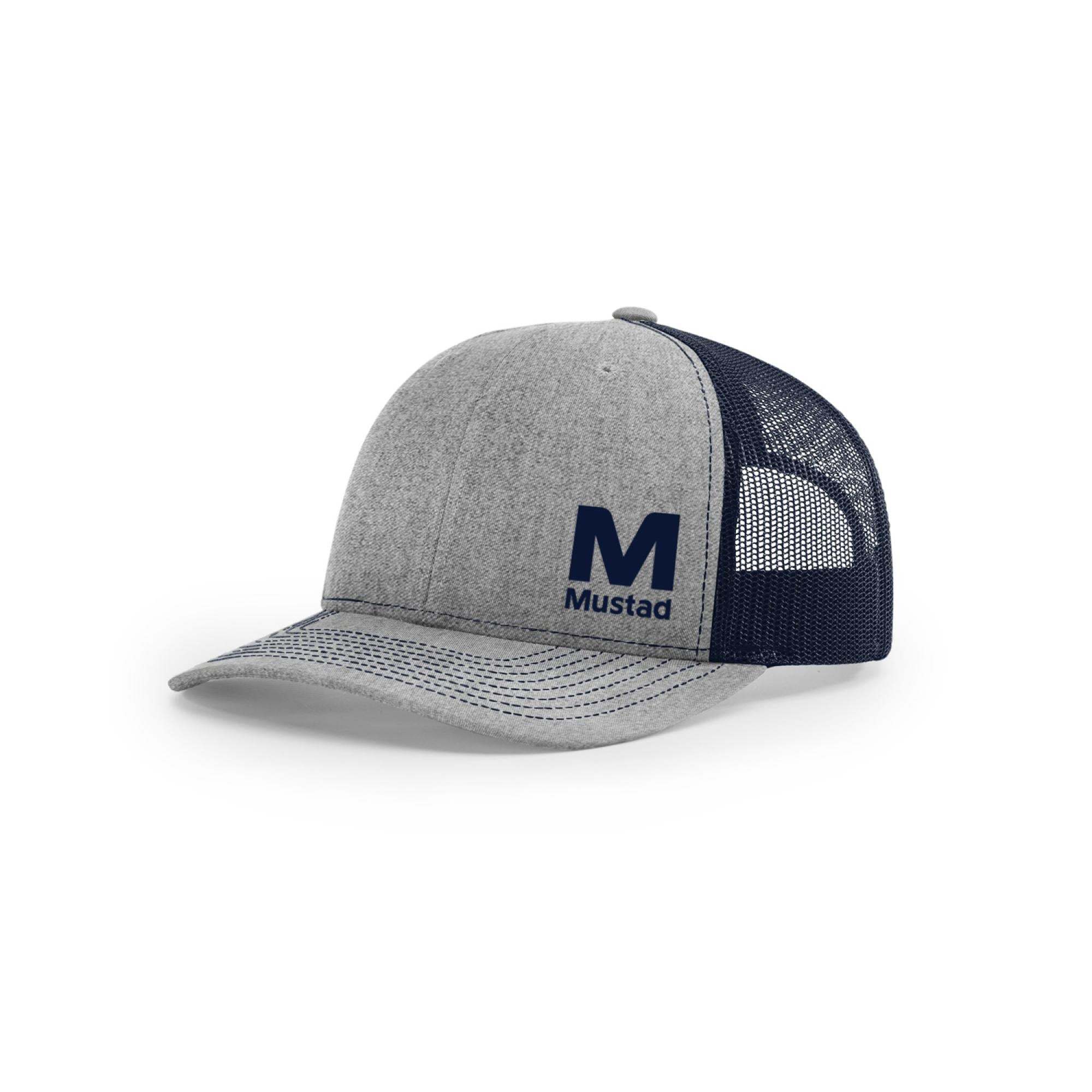 Fishing Monogram Embroidered Grey Trucker Hat