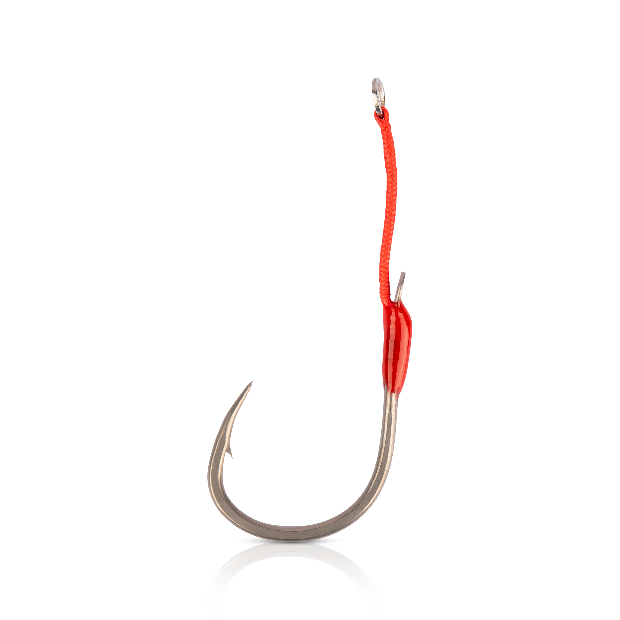 Mustad Ruthless Slow Fall Single Assist Hook Red