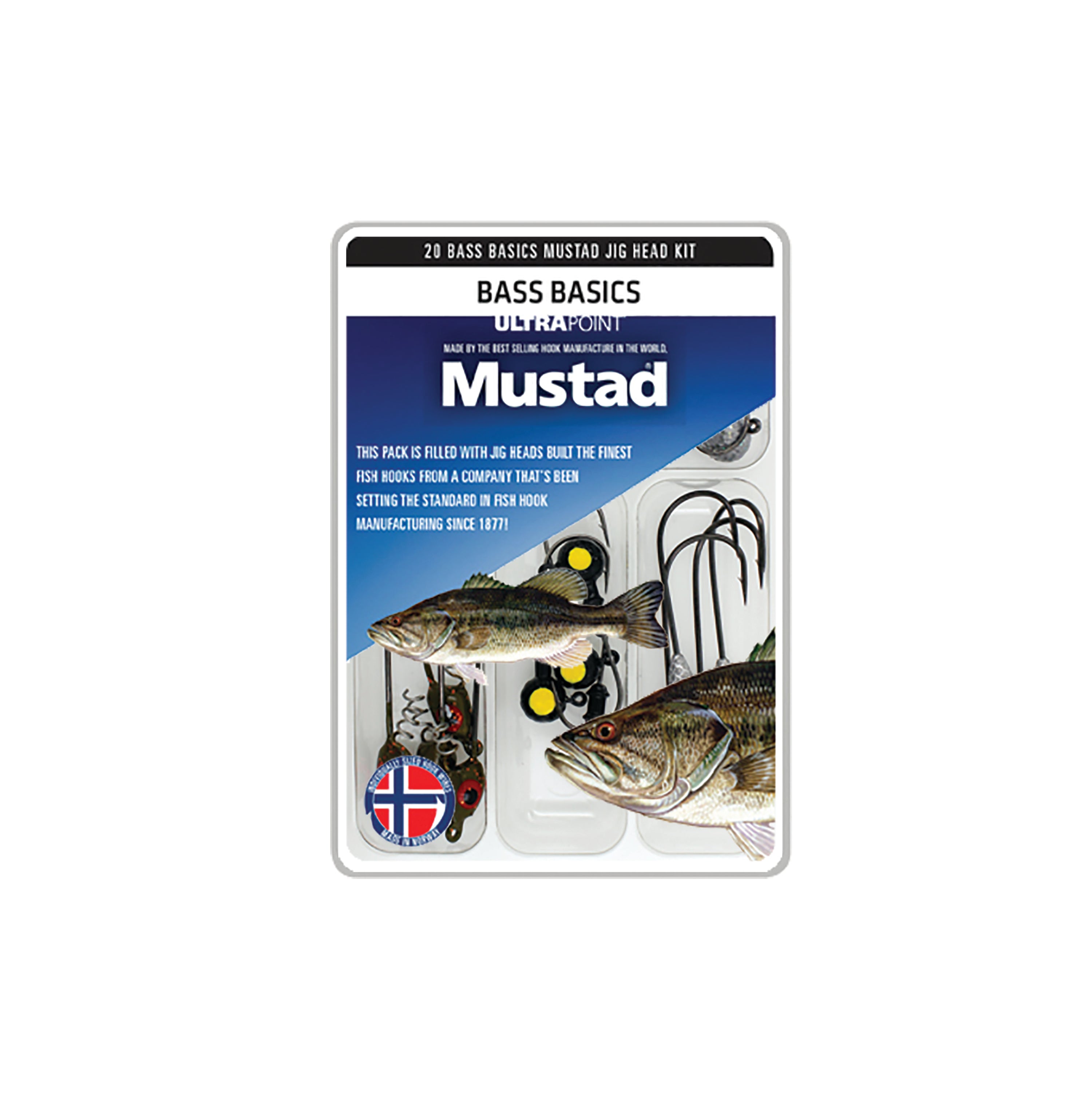 Mustad 91768S Impact Spring Keeper Hook Size 3/0 Jagged Tooth