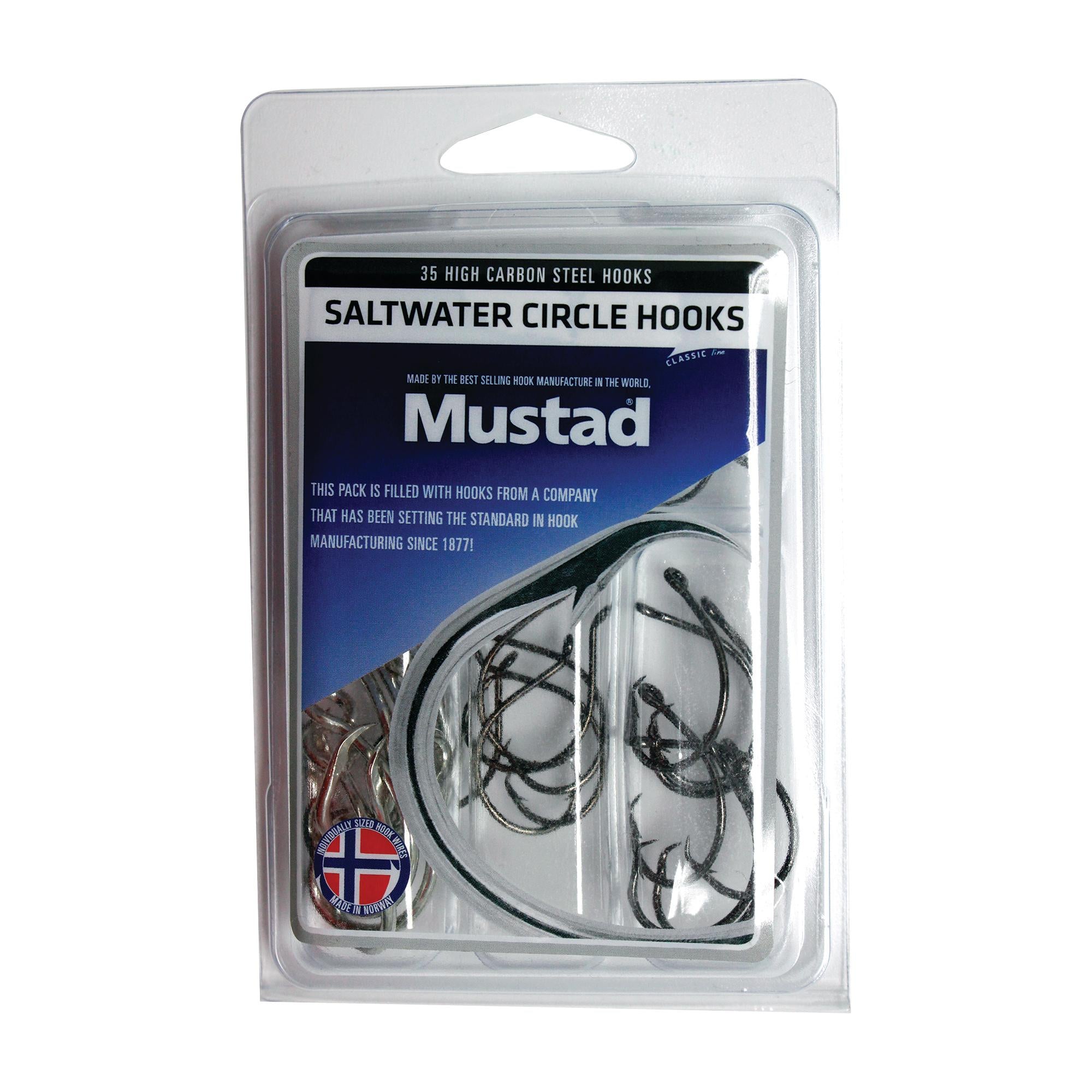 Mustad 34042NPBLN Worm Hooks (Size: 2, Pack: 15) [MUST34042NPBLN