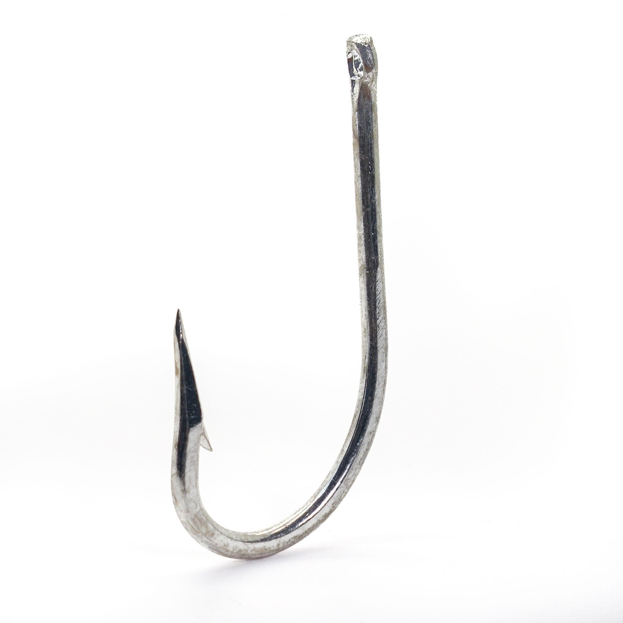 Mustad 11048NP-BN Big Gun Open Eye Siwash Hooks Size 4/0 Jagged Tooth Tackle