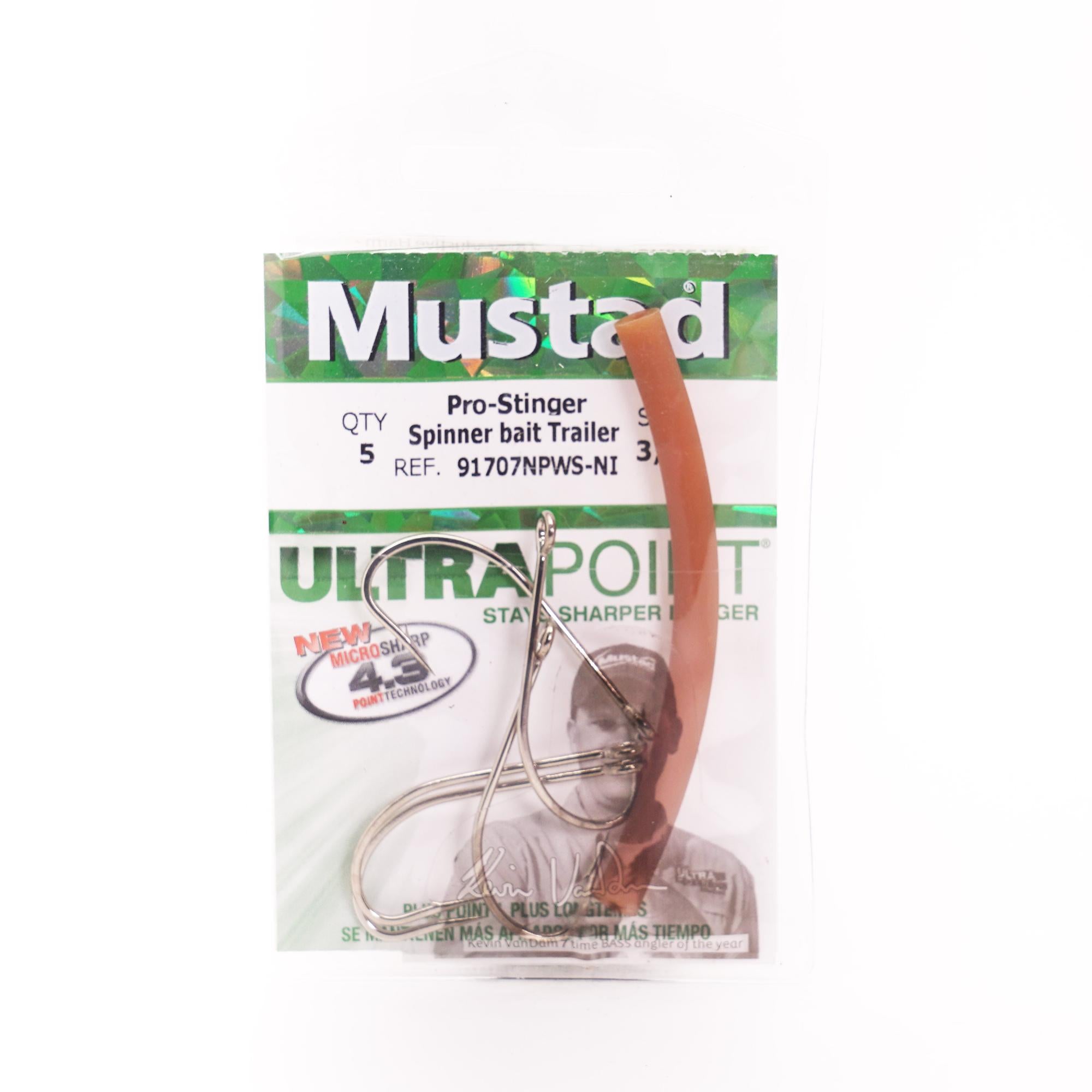 Stinger Trailer hooks Qty 10 Size 8 Mustad treble 2 inch