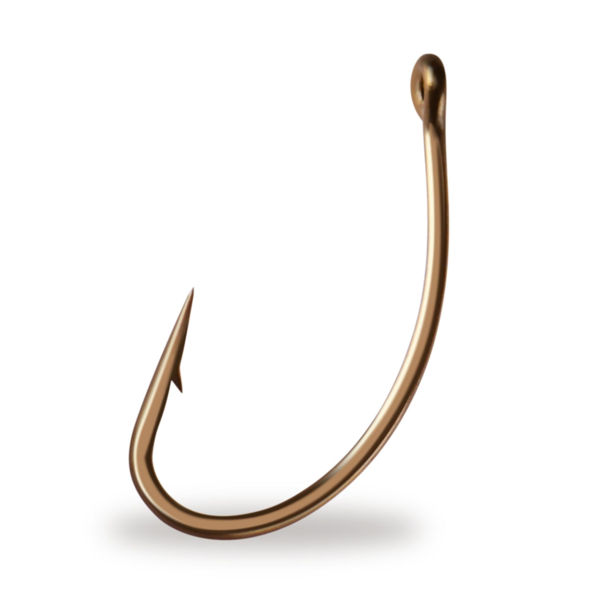 25 Mustad 80050BR Curved Nymph Fly Tying Hooks Size 12