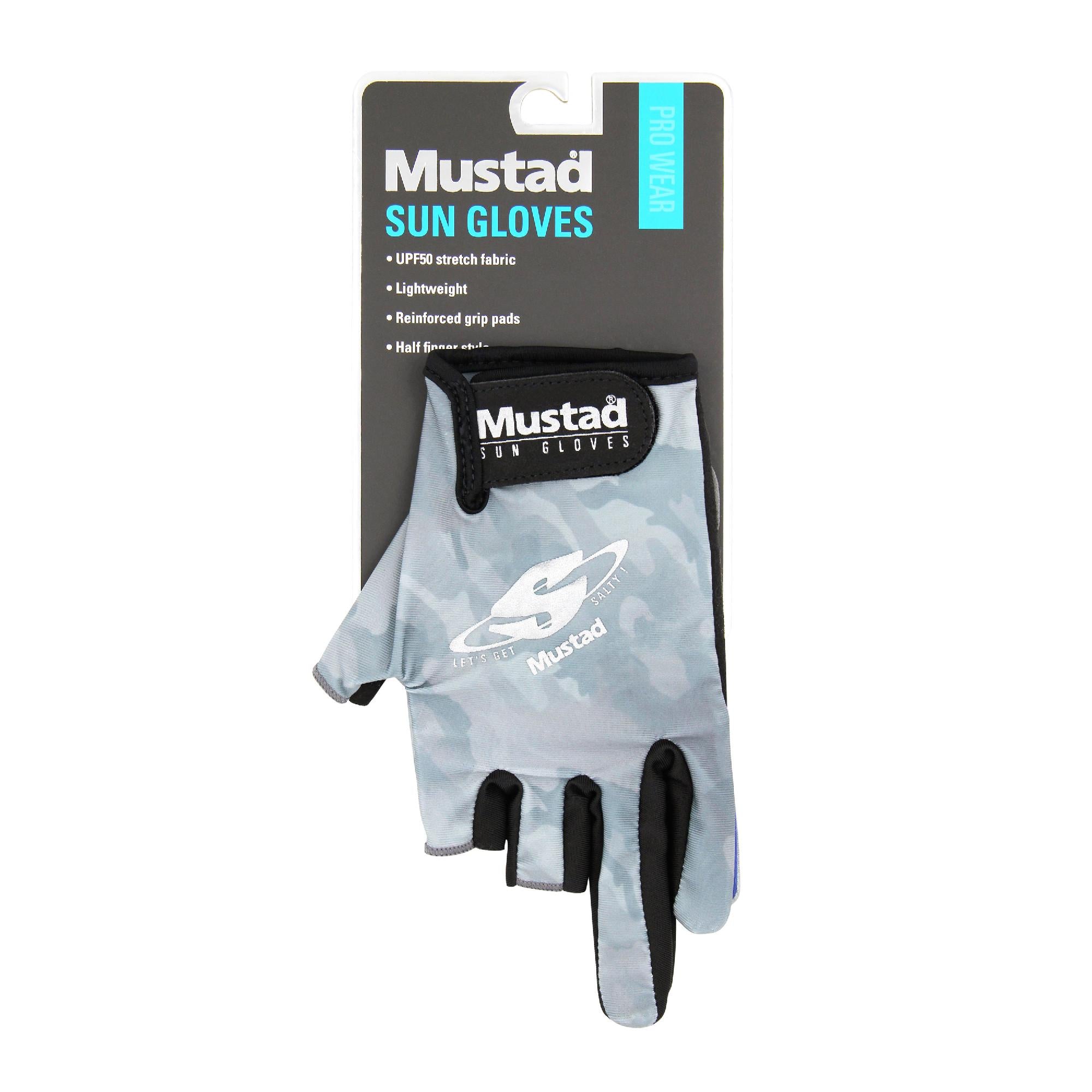 Mustad Gloves Size M , L , XL Model GL002 / SW Saltwater Jigging