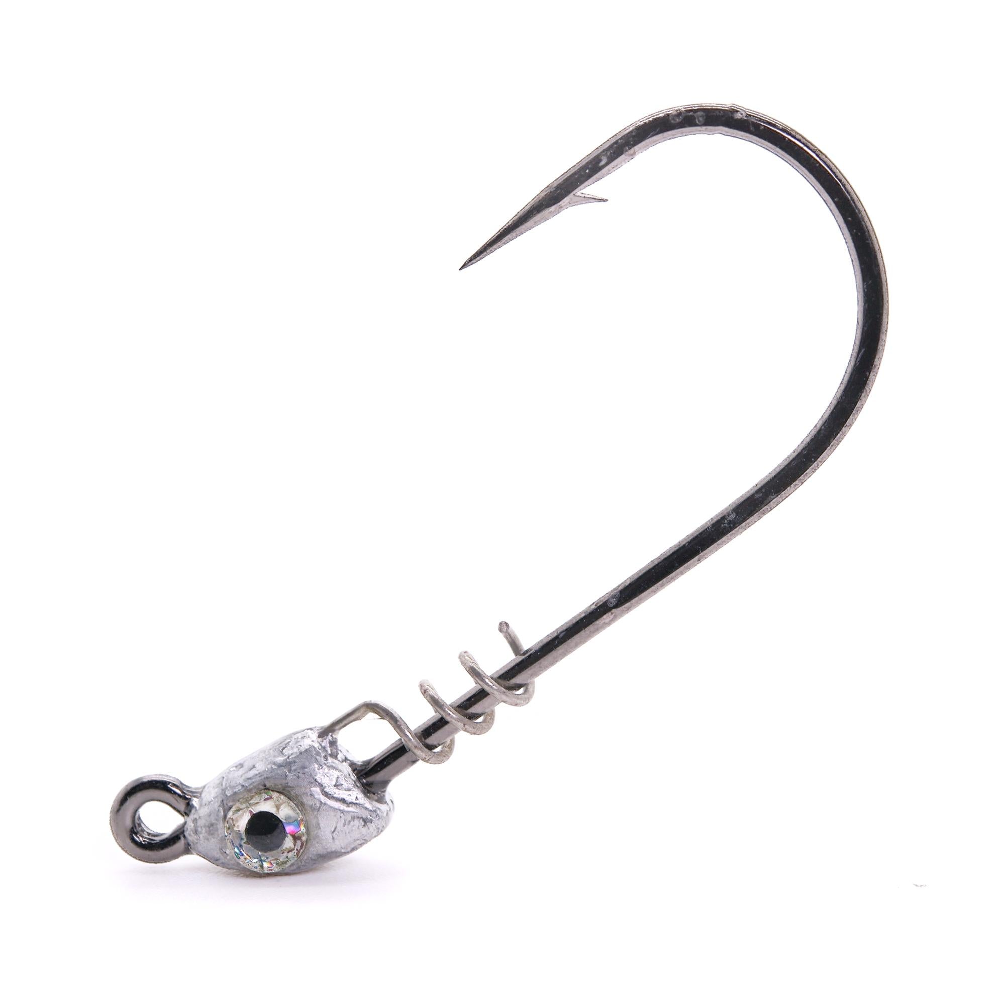 Round ball jig heads. 6/0 Mustad hooks.3pcs 3g-50g.spikey shad