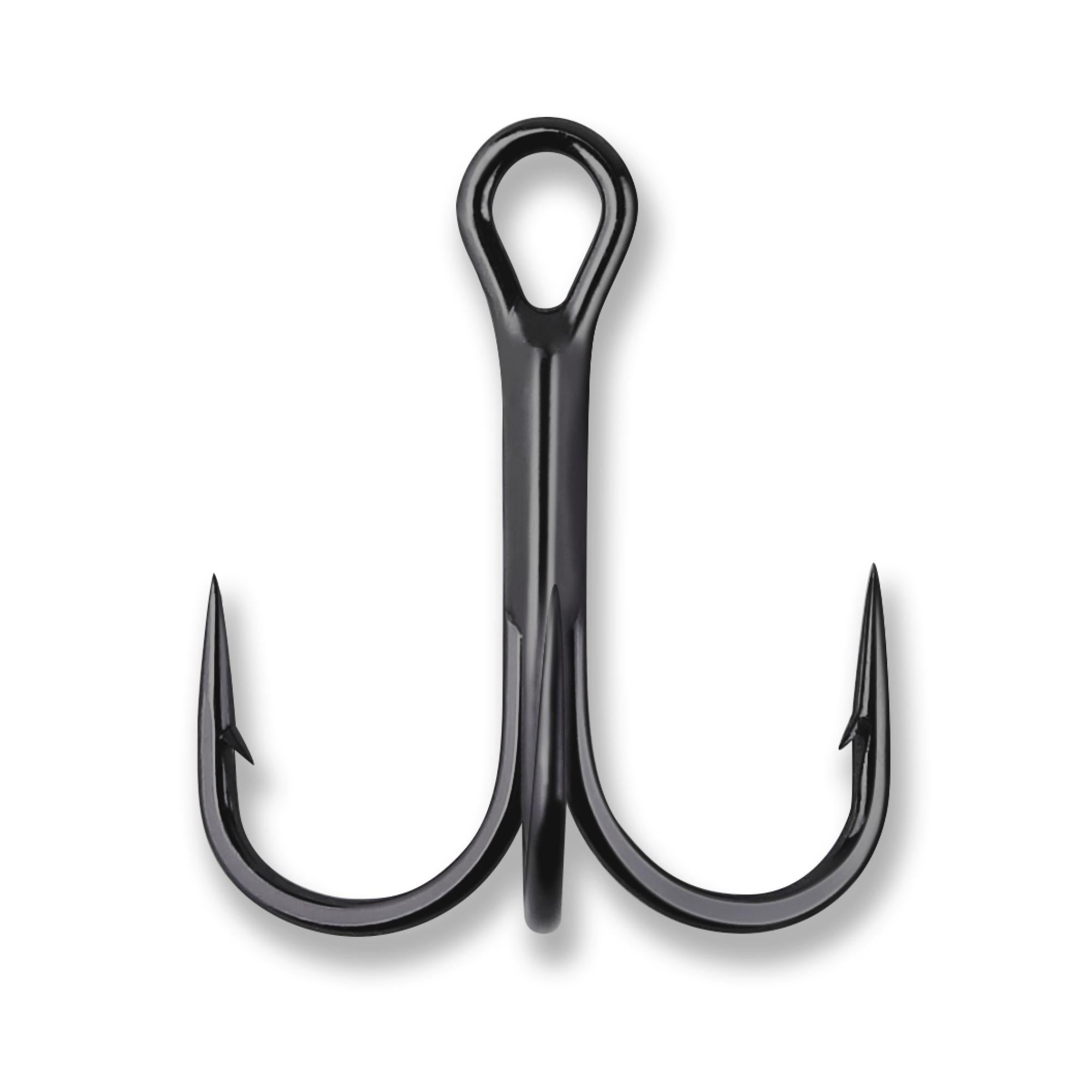 KVD Elite Round Bend Treble Hook - 1X Strong - 8 / Black Nickel / 6