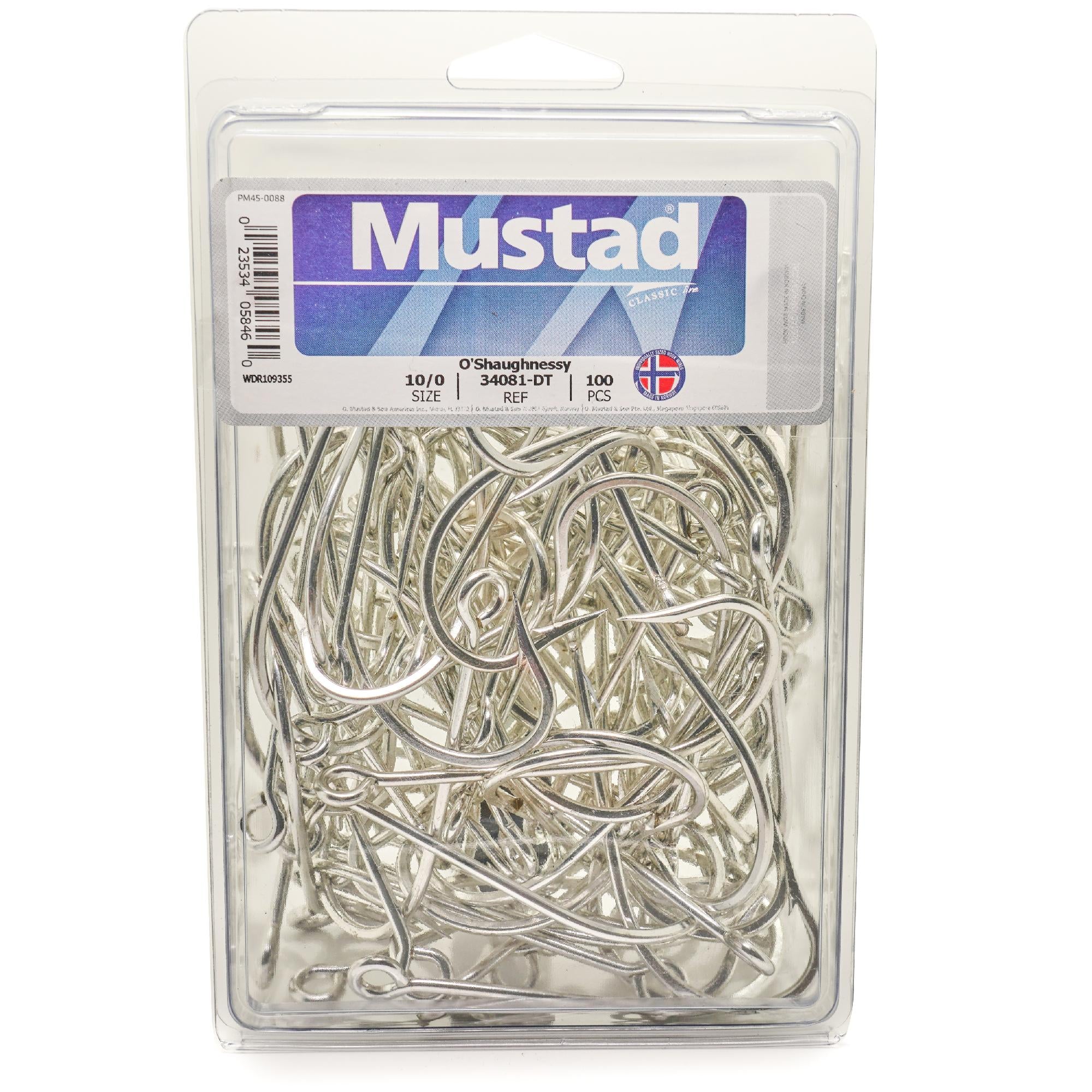 MUSTAD O'SHAUGHNESSY OPEN RING HOOK 34091 – Big Dog Tackle