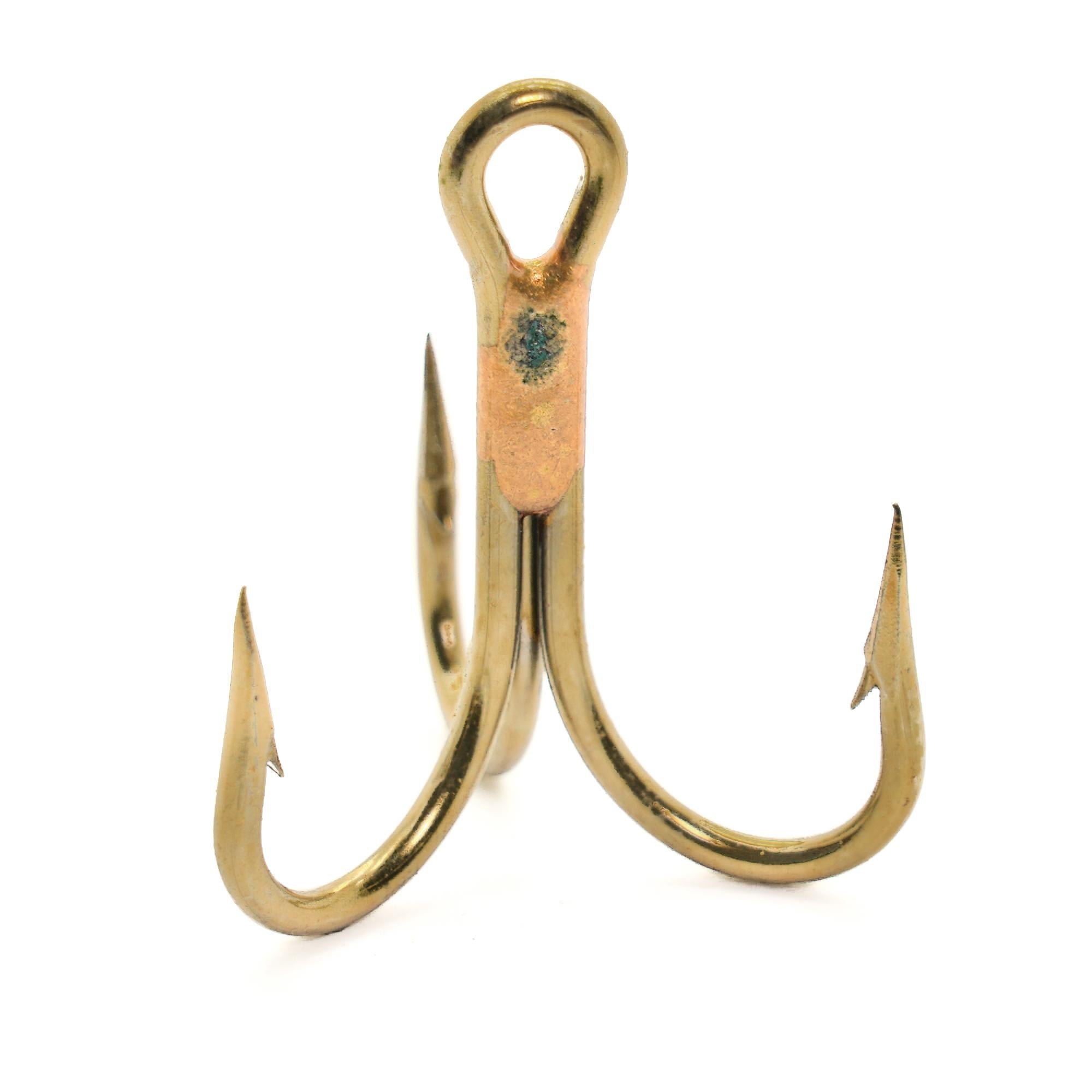 Mustad Classic 4 Extra Strong Musky Treble Hook (Pack of 25), Bronze, 5/0