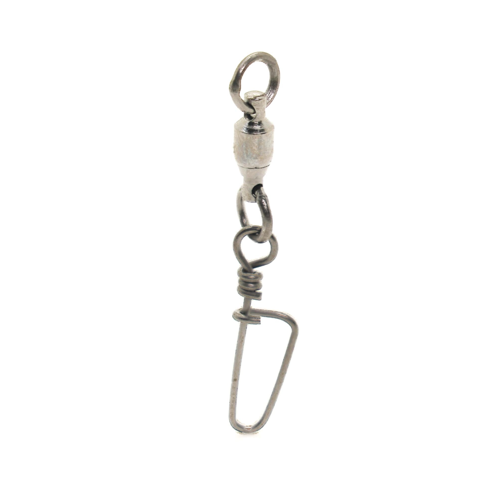 JK 59-190LB FISHING SWIVELS SNAP TUF STEEL SWIVEL SYMMETRICAL SNAP