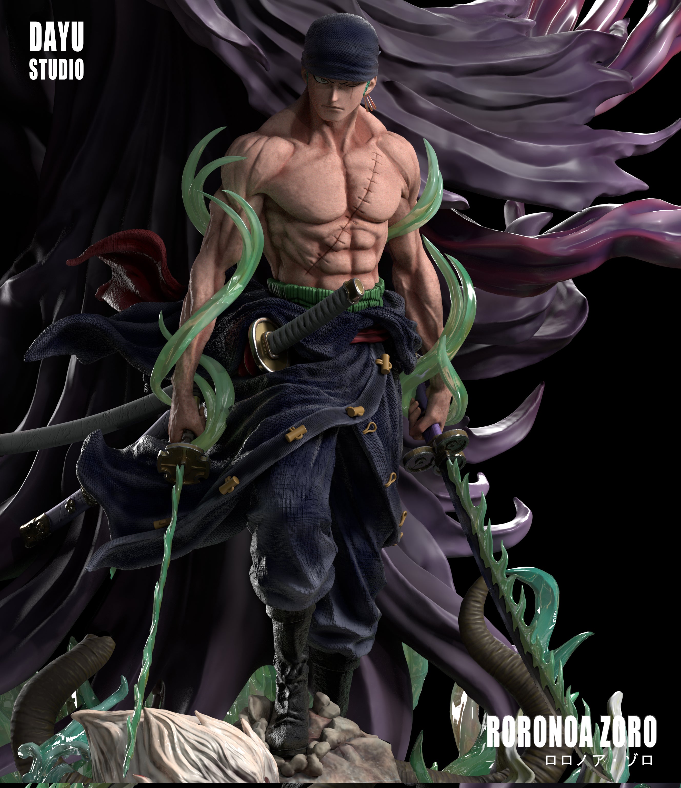 IU STUDIO – ONE PIECE: BREAK SERIES, BLOOD-SOAKED RORONOA ZORO