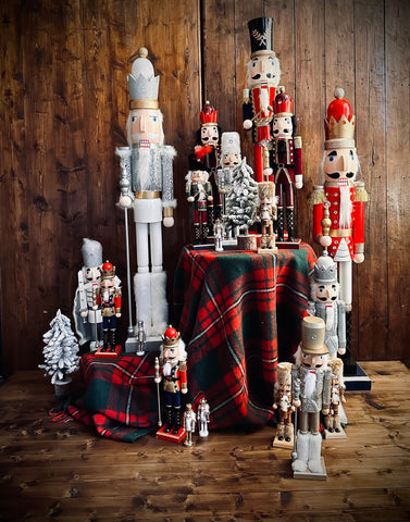 Nutcrackers for hire. Christmas party decor for hire by Rock The Day