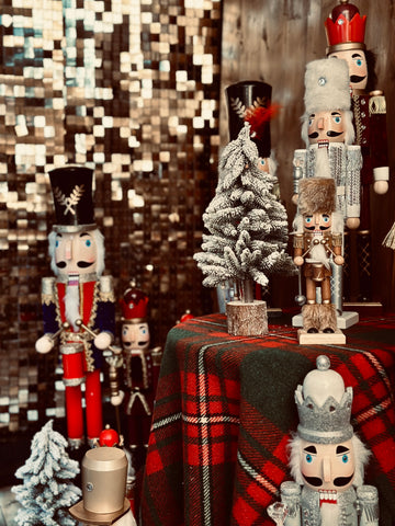 Nutcrackers for hire | Christmas party decor for hire