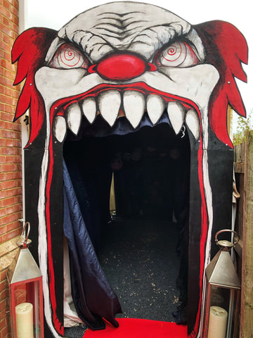 Creepy Clown | Halloween party props | Bespoke props by Rock the Day Essex | Party styling London