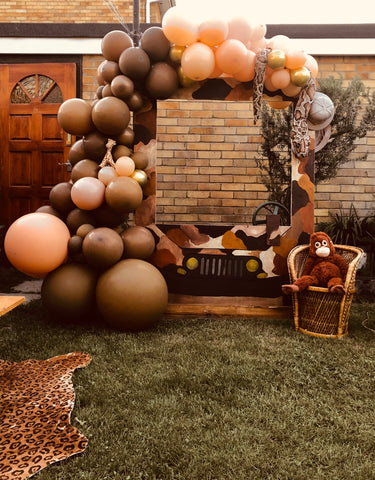 Bespoke party props | Safari kids party | Event styling by Rock the Day Essex | Party hire services 