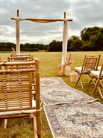 bamboo chairs hire for wedding parties and corporate events