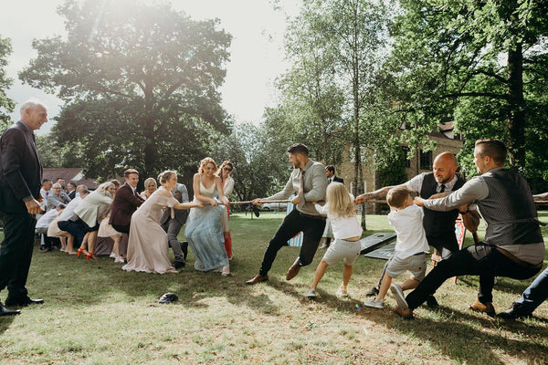 Tag of War Wedding Games | Entertaining your guests | Lawn games hire by Rock the Day Essex