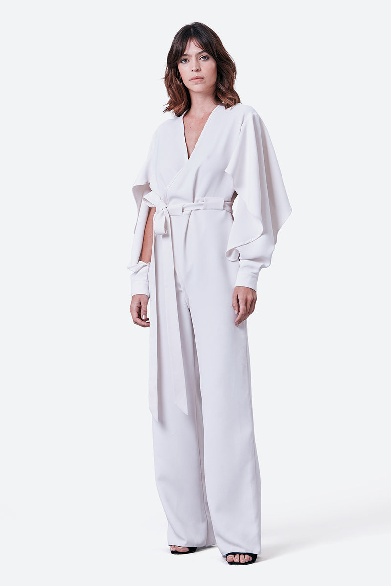 Junin Jumpsuit in White – Gaucho - Buenos Aires