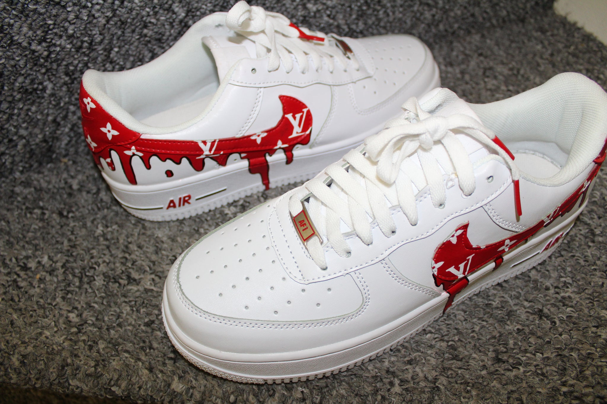 Supreme Lv Air Force Ones - Just Me and Supreme