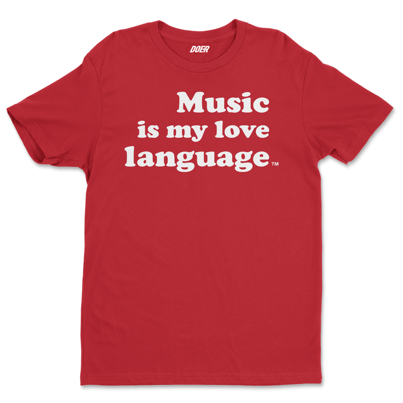 Music is my love language shirt - DoersClothing