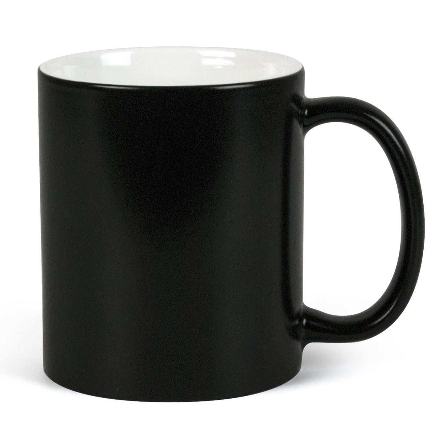 Satin Black Simple Mug