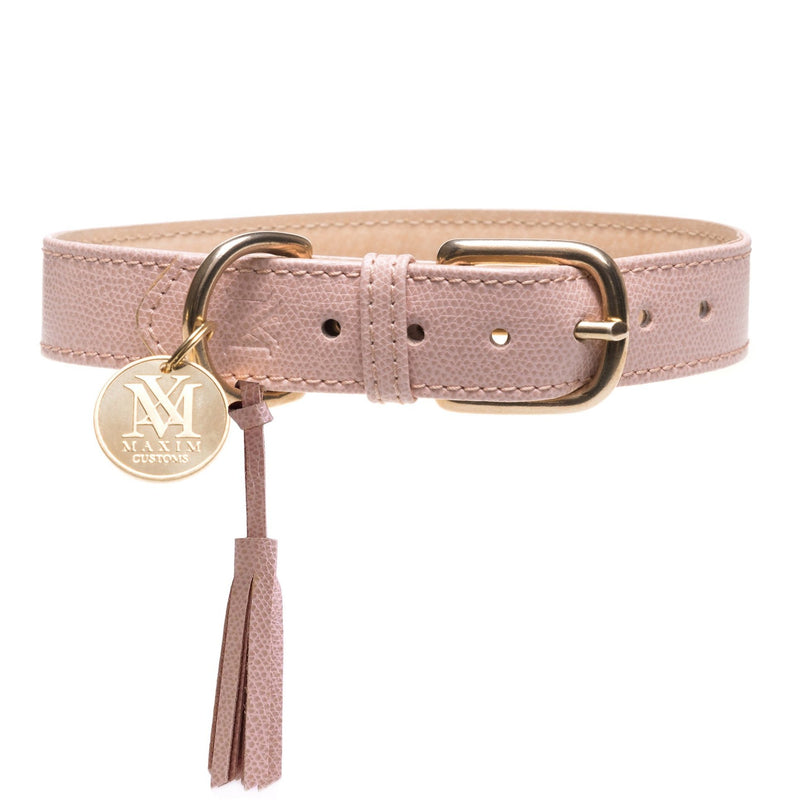 Nude Pink Color Dog Collar 