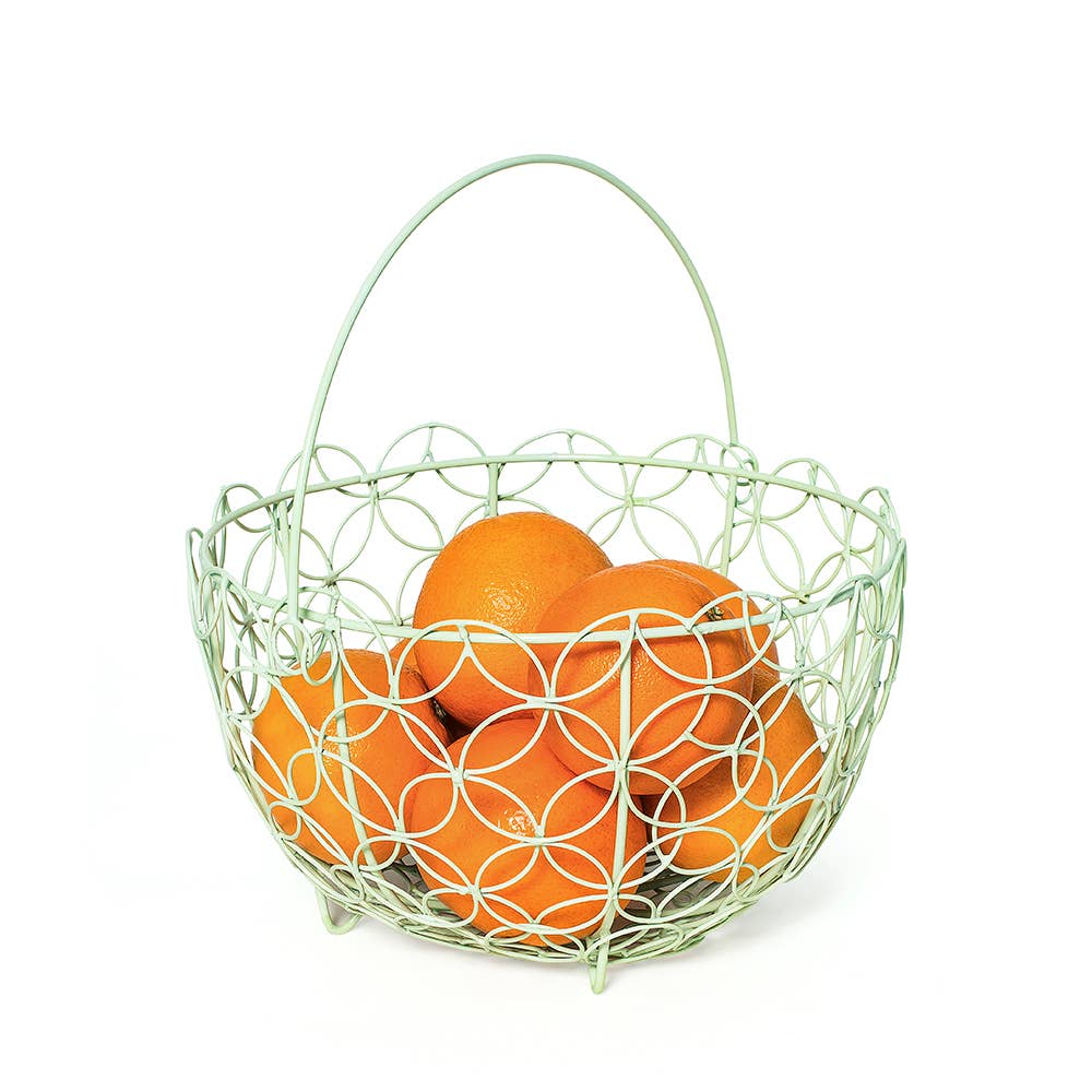 Mikasa Striped Hanging Fruit Basket