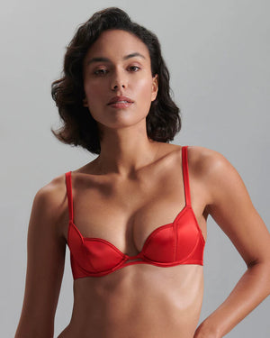 Cara Wired Bra in Ruby Red - Romantiques