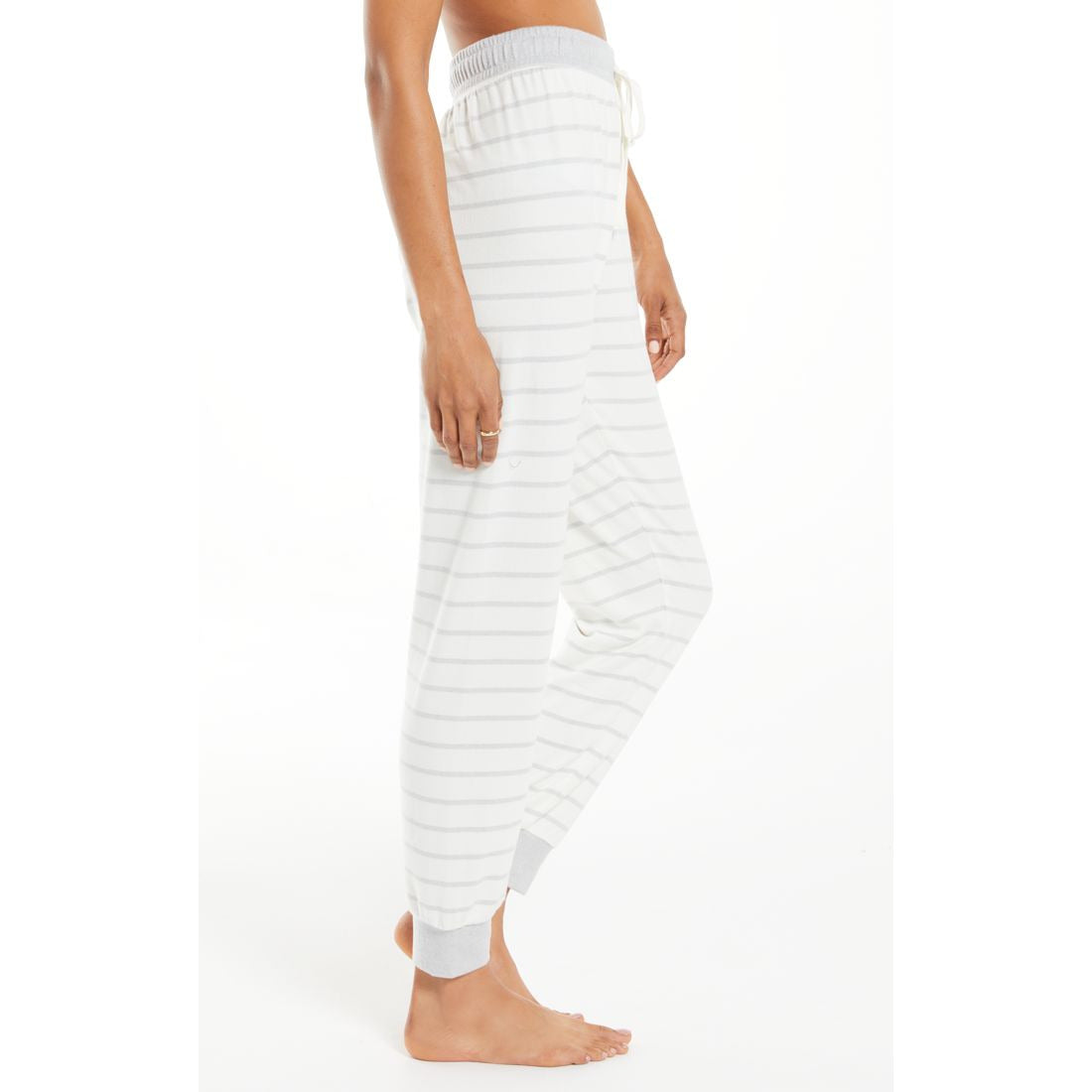 Twilight Stripe Jogger In Bone