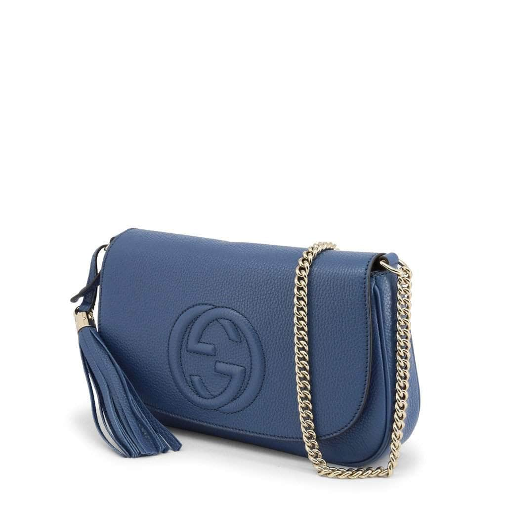 gucci blue leather bag