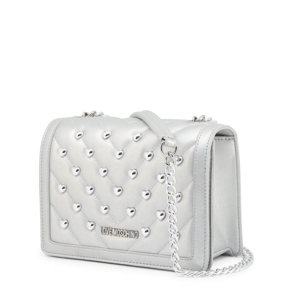 grey moschino bag